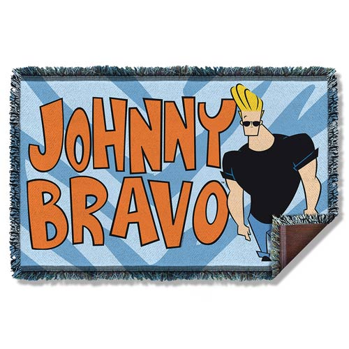 Johnny Bravo Woven Tapestry Blanket